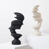 Nuevo Estilo Chino Simple Lujo Ligero Adornos de Escultura de Figura Abstracta Decoraciones para Sala de Estar en Casa, Gabinete de Vino, Mueble de TV, Sala de Muestras