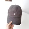 Gorra de visera lavada cepillada para Mujer verano estilo coreano versátil copa suave visera curva gorra de béisbol marca de moda ins que hace que la cara se vea pequeña a prueba de sol