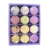 Pastillas Aromaterapéuticas para Ducha Transfronterizas, Set de 12 Piezas, Caja de Pastillas de Sales de Baño para Uso en Baño del Hogar y Hotel, Pastillas de Aceite Esencial para Fragancia de Baño