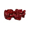 Pulsera de Cinabrio en Bruto Pixiu Alto Contenido Arena Dorada Púrpura Arena Roja Imperial Accesorios Pixiu Venta al por Mayor y Dropshipping