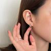 Pendientes de estrella de alta calidad con diseño de nicho de aguja de plata de ley 925, pendientes de personalidad de moda estilo retro americano que combinan con todo.
