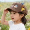 Gorra para Niños con Bordado de Dinosaurio Lindo, Nuevo Boina Coreana Estilo Primavera para Niños, Gorra de Visera Delantera Moda y Elegante