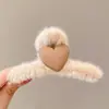 Presilha de cabelo floral elegante com toque de luxo, novo modelo 2026 pinça tubarão, popular entre celebridades da internet, adequada para cabelos grossos, presilha de cabelo de acrílico