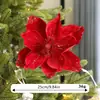 Novas Decorações de Natal 25cm Veludo de Alta Qualidade Magnólia Simulada Flores para Decoração de Árvore de Natal DIY Pequenos Acessórios