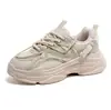 Zapatos Deportivos para Padres que Aumentan la Altura Interior para Parejas, de Corte Bajo para Primavera y Otoño, Suela Gruesa, Suela Suave, Deportivos Casuales de Moda, Malla Transpirable, Zapatos con Cordones