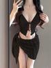 Traje de baño para mujer coreano ins de alta gama resort aguas termales dividido bikini sexy adelgazante traje de baño de tres piezas que cubre el vientre