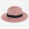 Sombrero de paja Panamá Lafite de verano plegable de ala ancha sombrero rojo de internet sombrero transpirable para el sol y protector solar venta al por mayor