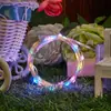 Luzes de Fio de Cobre LED Luz Piscante Cordão de Luzes Cordão de Luzes de Fio de Cobre Caixa de Bateria Artesanato de Planta Verde Simulada Luz Tira de Luz Decorativa Luz de Estrela