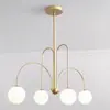 Nordic Line Magic Bean Chandelier Designer Simples Art Chandelier Restaurante Quarto Moderno Atmosférico Sala de Estar Lâmpada Principal