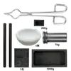 Accesorios para Horno de Fusión de Oro, Placa Soldadora Aislante Térmico para Procesamiento de Joyería, Crisol de Grafito, Recipiente para Fusión de Oro, Juego de Varillas de Grafito, Herramientas de Orfebrería