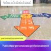 Adesivos de Chão Personalizados Impermeáveis e Resistentes ao Desgaste para Vagas de Estacionamento, Hospitais, Shoppings Centers, Sinais de Publicidade, Adesivos de Chão Removíveis de PVC Antiderrapante