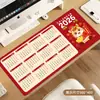 Mouse Pad Calendário do Ano do Cavalo 2026, Calendário de Mesa Extra Grande, Tapete para Teclado de Escritório, Tapete de Mesa Calendário Personalizável de Alta Qualidade