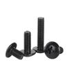 Tornillos de Máquina de Acero Inoxidable 304 Cinc Negro Cabeza Phillips M2~M8 Estándar Guangdong Tm Tornillos de Máquina Phillips de Cabeza Plana Grande