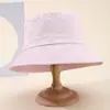 Novo Chapéu de Pescador Feminino Outono e Inverno Estampado à Prova de Vento Chapéu Balde Fashionável Versátil Casual para Exterior