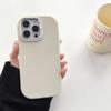 Capa de celular com anel de lente galvanizada de macaron de cor sólida para menina gordinha para iPhone 15 14 13 capa protetora