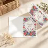 Sobre de papel kraft vintage C6 en blanco de bajo precio promocional, tarjeta de felicitación floral simple, invitación, set de Navidad