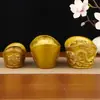 Lingote de Oro Macizo Latón Adornos Accesorios Dios de la Riqueza Sala de Estar Cornucopia Decoraciones Inauguración Regalos Artesanales