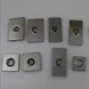 Pieza de Sellado para Tubo Cuadrado de Acero Inoxidable, Pieza Plana de Rosca, Conector de Extremo Roscado Soldado, Accesorios para Zapateros y Percheros