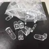 Hebilla de Fijación para Tablero Acrílico Código de Esquina en Forma de L Conector de Plástico de Ángulo Recto de 90 Grados Código de Esquina de Empalme Transparente para Caja de Exhibición