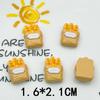 Bright Psta Play Series Nut Bear Baguette Cheese Cream Bear Hairpin Haircord DIY Resina Acessórios