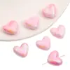Cuentas de Acrílico Mabe Chapado con Forma de Corazón, Cuentas Sueltas, Accesorios Hechos a Mano para DIY, Cadena para Teléfono Móvil, Materiales para Collares