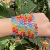 Nuevas Cuentas Sueltas de Cristal Imitación Cuadradas Planas de 8 mm Accesorios para Joyería DIY Accesorios para Pulsera Collar Material