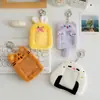 Versión Coreana de Ins Lindo Variedad de Series Portatarjetas de Peluche Persiguiendo Estrellas Idol Colgante de Exhibición de Tarjetas Pequeñas Lindo Portatarjetas de Estudiante