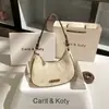 Bolsa de axila bordada de color block vintage para dropshipping, nuevo modelo de verano 2026, bolso de hombro único de alta gama en forma de media luna, venta al por mayor