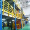 Fábrica de Plataformas de Mezanino de Guangdong Oficina Armazém Prateleiras de Armazenamento Plataforma de Aço de Dois Andares Construção com Vigas I