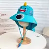 Ventilador a Energia Solar Chapéu de Sol Infantil, Chapéu de Sol com Bloqueio UV para Meninos e Meninas, Apito de Carregamento USB, Aba Larga com Proteção para Pescoço