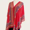 Chal de estilo étnico bohemio para mujer, nuevo modelo de verano para viajar por Yunnan, protección solar, pañuelo fino de gasa para el desierto del noroeste