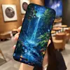 Adecuado para funda de teléfono Samsung S25Ultra A57 cubierta protectora S24 río del bosque TPU suave S26PLUS cascada