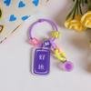 Llavero Colgante Ins Lindo Corazón Girly Joyería para Colgar en Mochila Llavero de Letra Placa de Bendición de Acrílico