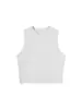 Camiseta sin mangas de color liso para mujer, Camisola blanca para usar en capas o como prenda exterior, Ajuste ceñido Versátil Nuevo estilo de verano 2026