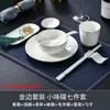 Juego de Vajilla con Borde Dorado Hotelero Vajilla para Club Privado Empresa Vajilla para Habitación Privada Personalización China LOGOTIPO