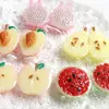 Juguete de Comida Simulada Rodajas de Fruta Accesorios de Resina Pegamento Cremoso Pasador DIY Adorno para el Cabello Funda de Teléfono Móvil Colgante Hebilla de Zapato Decoración