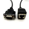 DB9 com agulha de porca frontal para linha pública 8P8C DB9 para linha RJ45 RS232 para linha serial RJ45 linha de roteador