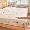 Manta de Cama de Leche de Invierno de Felpa Pieza Única Juego de Sábanas Infantiles con Más Terciopelo Manta de Cama Dormitorio Protector de Colchón Totalmente Envuelto de Felpa de Coral