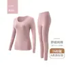 Ropa interior térmica personalizada para parejas, nueva, de algodón puro, gruesa, para otoño, para hombre y mujer, conjunto básico antibacteriano de algodón puro para invierno.