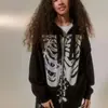 Amazon Nuevo Suéter Holgado Cálido Sudadera con Cremallera Abrigo Moda Callejera Suéter Punk