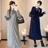 Descubre Vestidos de Punto Modernos y Holgados para Embarazadas de Otoño e Invierno