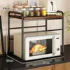 Estante para microondas, encimera de cocina multifuncional, estante para horno, soporte para olla arrocera doméstica, estante de almacenamiento de varias capas