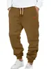 Pantalones deportivos casuales para hombre transfronterizos con cordón, nuevo estilo europeo y americano de Amazon, pantalones largos holgados de color liso, pantalones apilados con puños para primavera y otoño