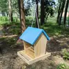 Comedero para pájaros de exterior, Comedero semiautomático para balcones de exterior, Comedero para pájaros colgante para jardines, Bebedero para pájaros silvestres
