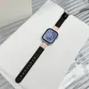 Adecuado para Correa de Apple S12S98765Se Watch, Pulsera de Cuero, Hebilla de Anillo Linda de Garra de Gato, Correa de Reloj Versátil para Mujer