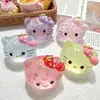 Accesorios de Resina de Dibujos Animados de Cabeza de Gato Luminosa Parpadeante 3D Materiales para Decoración de Zapatos Llavero Accesorios para el Cabello DIY Pegamento de Crema