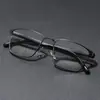 Gafas de Lectura Metálicas de Nuevo Estilo para Hombres, Moda de Negocios, Fotocromáticas, Anti Luz Azul, Lente Plana, Gafas de Prescripción Terminadas