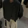 Chaqueta corta de cuello alto estilo coreano para mujer, nuevo modelo otoño 2026, holgada y versátil, adelgazante, chaqueta de un solo botón para mujeres petite