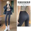 Leggings originais de pele de tubarão para mulheres, sem linhas estranhas, cintura alta, controle de barriga, levantamento de glúteos, fitness de yoga, modeladora, justa, disponível para atacado