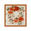 Pañuelo de Seda para el Día de la Madre, Regalo para el Día de la Mujer, Pañuelo de Seda Sintética con Tacto de Alta Gama, Pañuelo Cuadrado de Primavera y Verano, Pañuelo Decorativo Pequeño de Seda para el Cuello de 70 cm